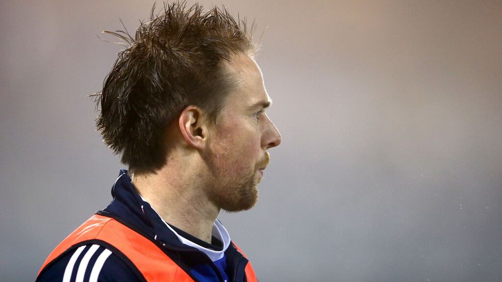 File: Seanie Johnston got Cavan’s only goal as they set up a promotion playoff with Galway Photograph: Inpho/James Crombie