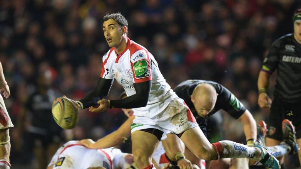 Ruan Pienaar of Ulster scored all 21 points against Leicester at Welfor Road. Photograph: Tony Marshall/Getty Images