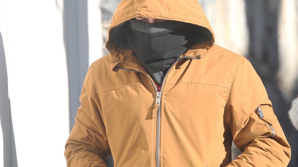 One of the seven Dubliners accused of the murder of Dale Creighton arriving at the Central Criminal Court in Dublin. Photograph: Collins