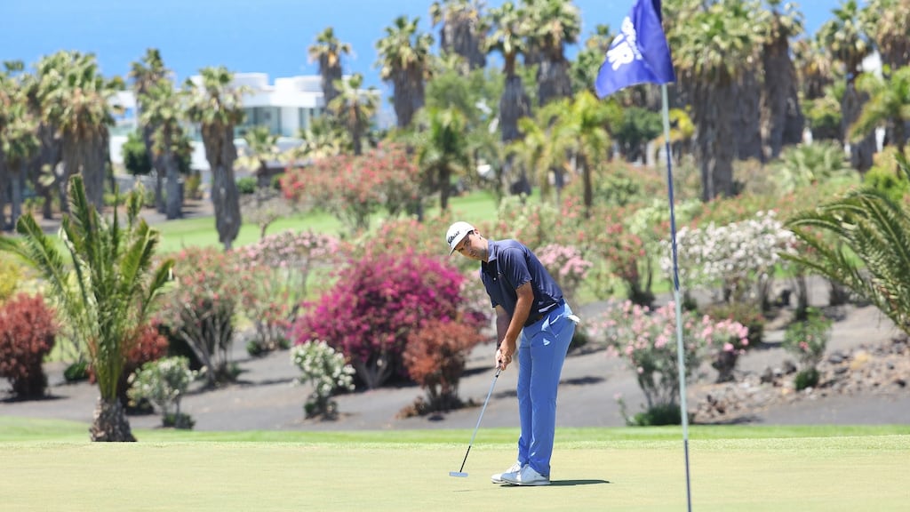 Niall Kearney signed for a round of 61 in Tenerife on Sunday. Photograph: Andrew Redington/Getty
