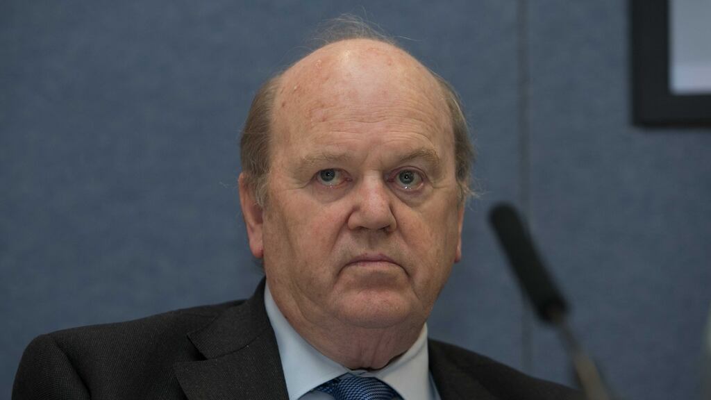 Minister for Finance Michael Noonan: it looks likely that the main 5.5 per cent USC rate will be cut again in this budget. Photograph: Gareth Chaney Collins