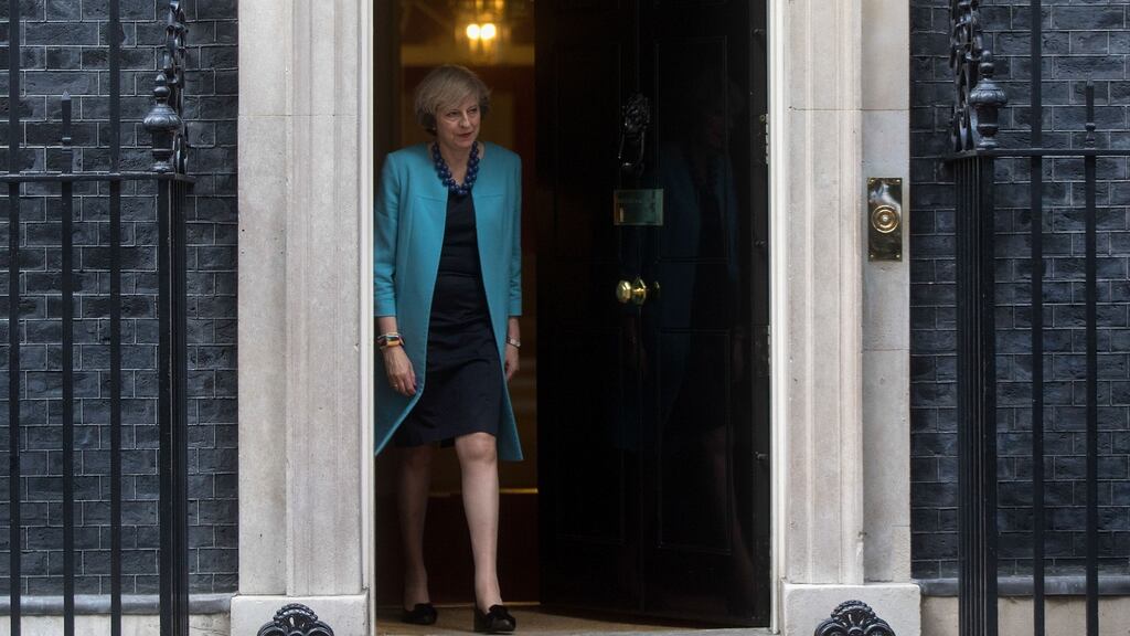 Theresa May: When the post-referendum bloodletting ended, she was the only candidate amenable to both camps and her coronation was largely unopposed. Photograph: Simon Dawson/Bloomberg