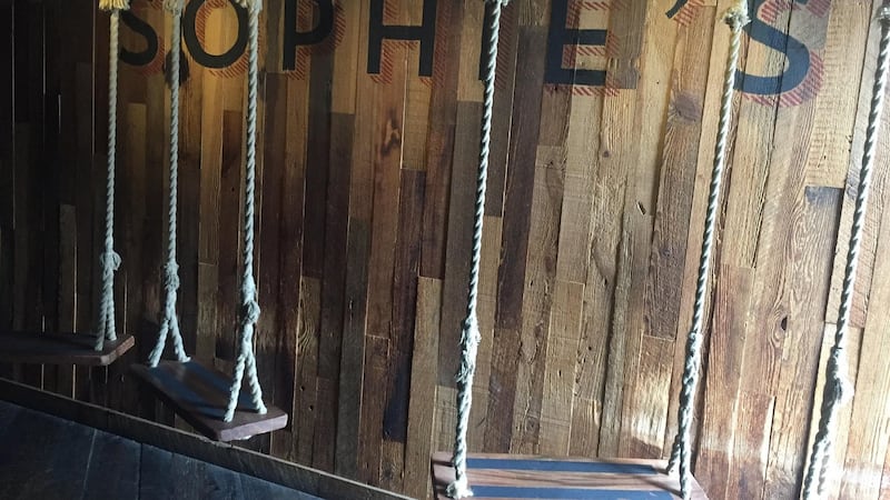 The swings at the Dean Hotel. Photograph: Ellen O’Riordan