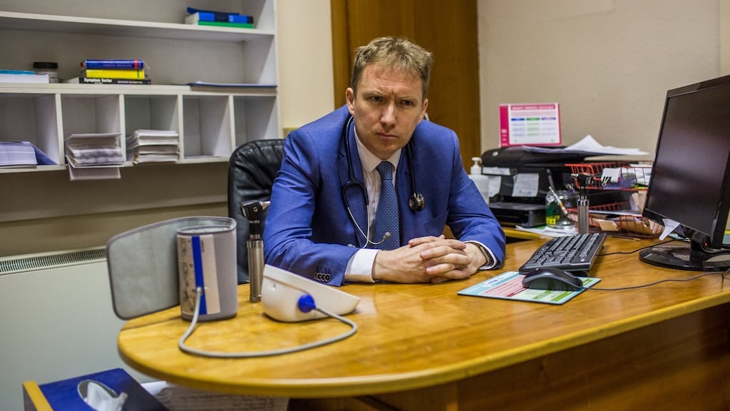 Dr Ruairi Hanley: other, downgraded hospitals are “glorified nursing homes”. Photograph: James Forde