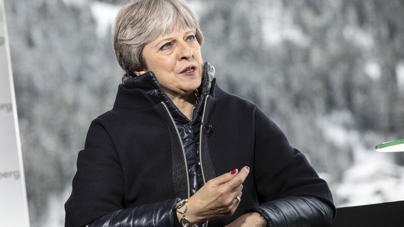 British prime minister Theresa May urged supervision of cryptocurrencies such as bitcoin. Photographer: Simon Dawson/Bloomberg