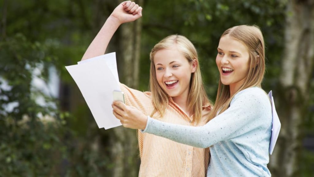 Celebrate: around 88.8 per cent of students who took higher level Irish got a C or higher. Photograph: Getty Images