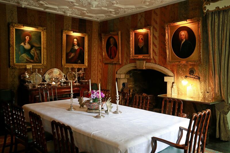 Huntington Castle: the diningroom. Photograph: Nick Bradshaw