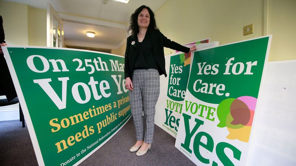 The Yes Together HQ in Mount Street, Dublin which is run by campaign manager Deirdre Duffy. Photograph: Nick Bradshaw