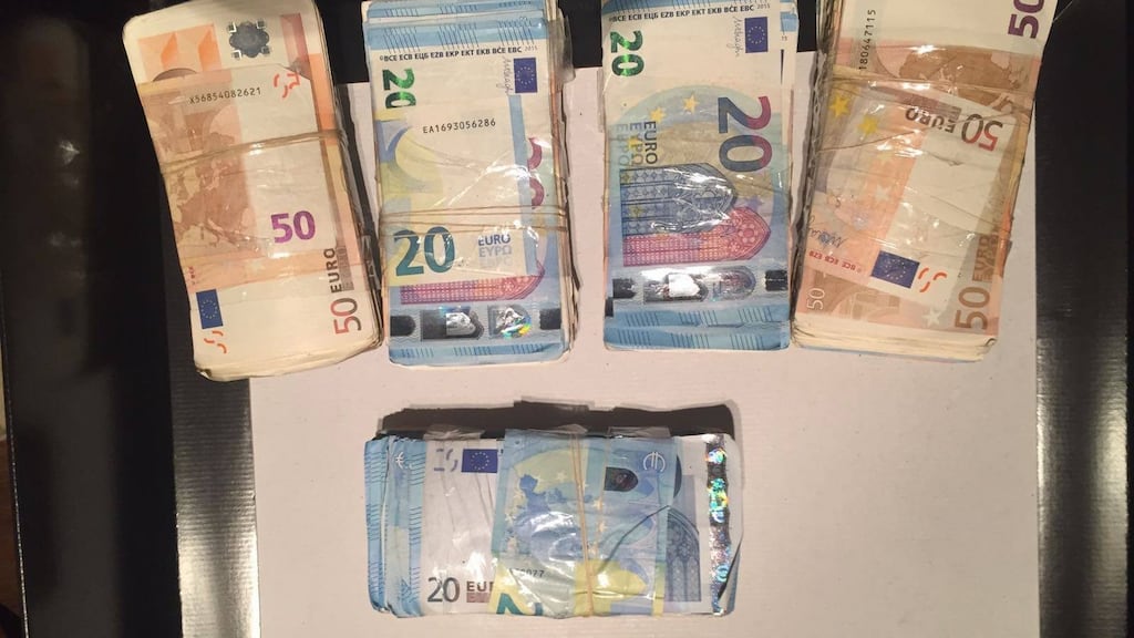 Jason Reed, of Maelduin, Dunshaughlin, Co Meath, pleaded guilty to money laundering after €32,330 and £390 (€441) was found at his home on May 11th, 2020. File Photograph: Garda