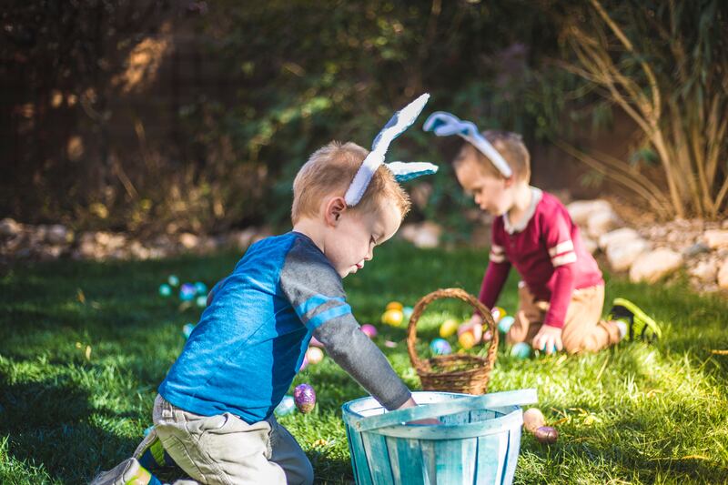 Easter egg hunts will provide a day of exploration and fun for little ones. Photograph: iStock