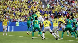 Mina sends Colombia through as Senegal fall foul of fair play