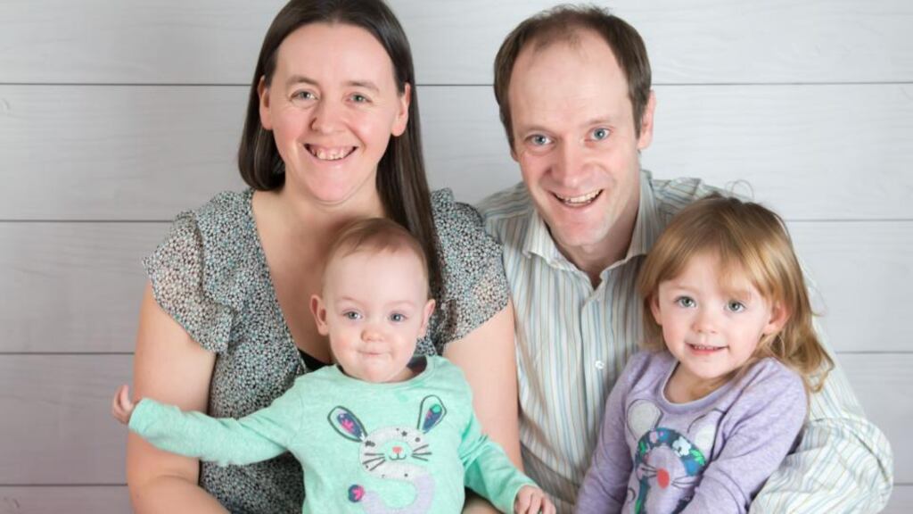Ann and Paul with their daughters, Sophia and Grace. Sophia was born at 25 weeks and four days.