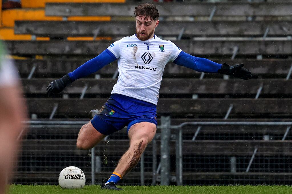 Wicklow goalkeeper Mark Jackson's two kicks against London pushed him past the 100-point mark in the league and championship. Photograph: Tom Maher/Inpho