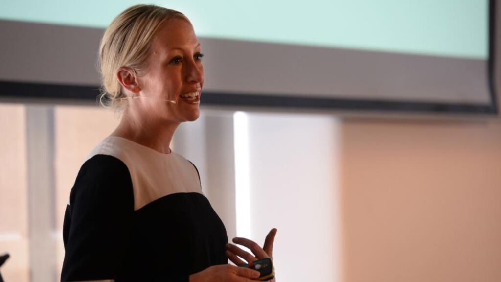 “I do wake up some days and wonder how this has happened,” says Julia Hartz, co-founder and president, Eventbrite. Photograph: Dara Mac Dónaill