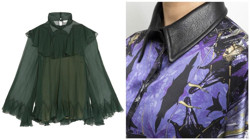 Ruffled silk crepon turtleneck blouse, for a staggering €2,620 from Chloe. Jennifer Rothwell designs