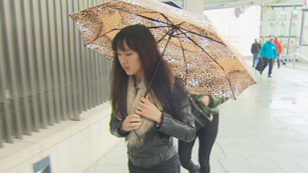 A screengrab of Stephanie Ng leaving the Central Criminal Court in Dublin after a 17 year old boy was sentenced to 11 years for her attempted murder in Dún Laoghaire in December 2017. Photograph: RTÉ News