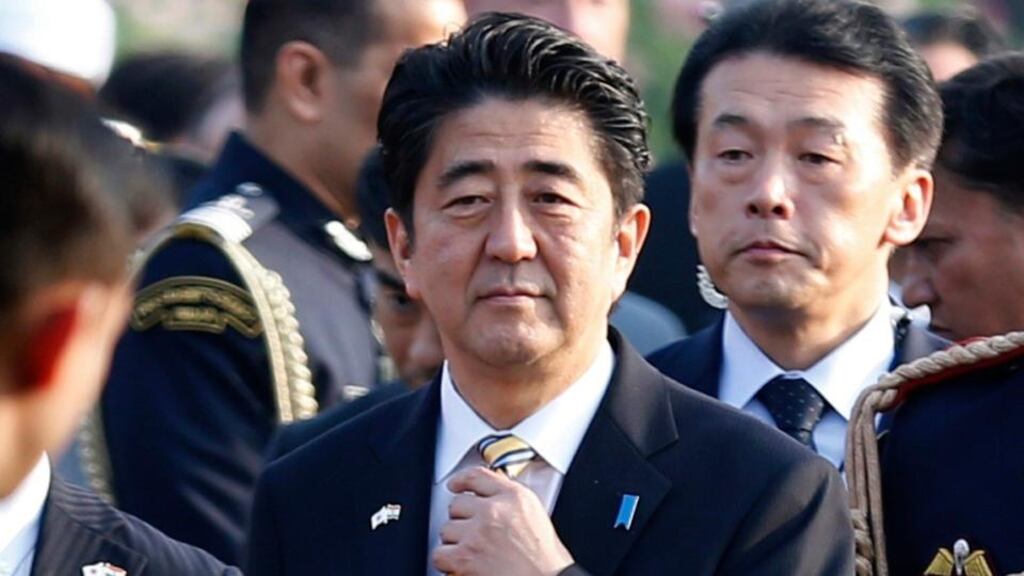 Japanese prime minister Shinzo Abe has been accused by Chinese UN ambassador Liu Jieyi of ‘closing the door to dialogue with China’. Photograph: Ahmad Masood/Reuters