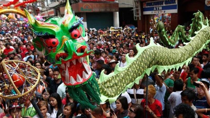 Chine New Year is celebrated in Dulbin in 2018