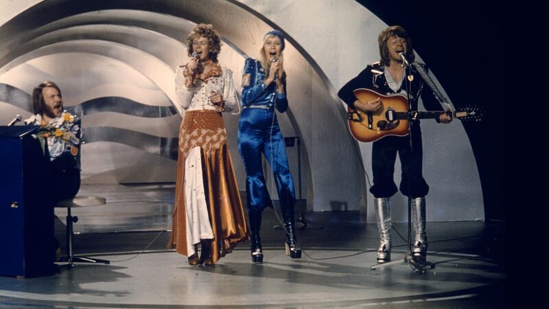 Abba performing in 1974. Photograph: Olle Lindeborg/AFP/Getty