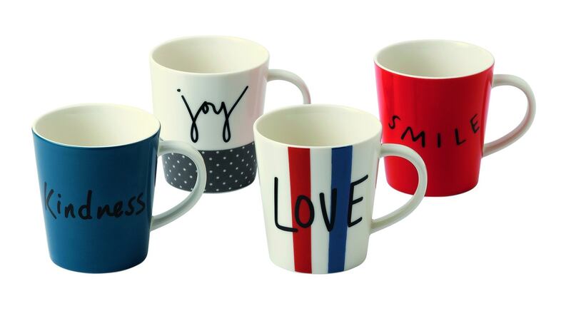 Ellen DeGeneres mug designs for Royal Doulton.