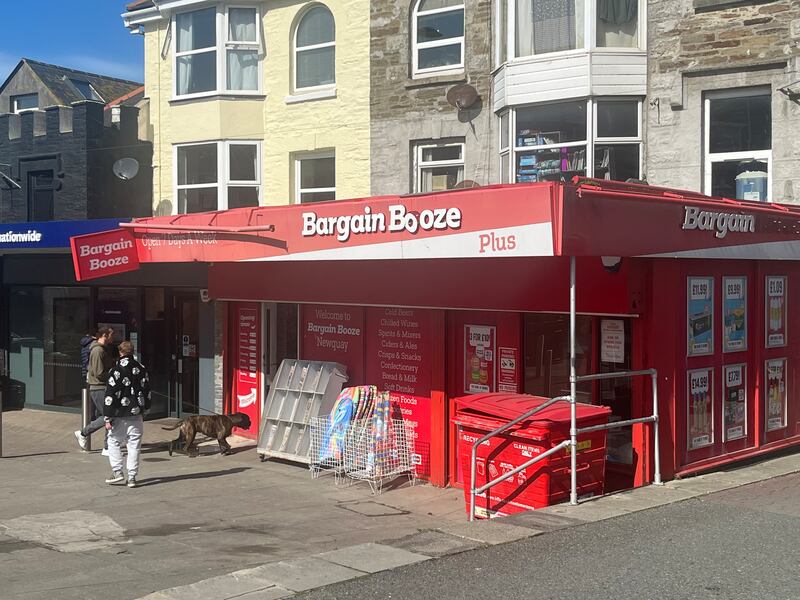 Bargain booze outlets blight the east side of Newquay
