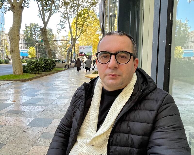 Kuroptev: Egor Kuroptev, director of the Free Russia Foundation in the South Caucasus. Photograph: Daniel McLaughlin