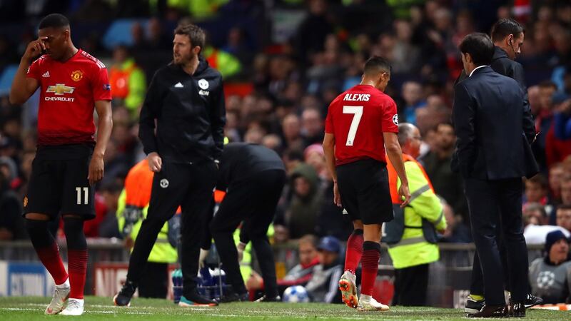 Alexis Sanchez delivered another poor performance at Old Trafford. Photograph: Clive Brunskill/Getty