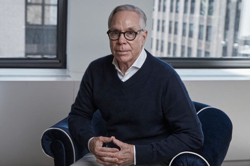Tommy Hilfiger at his office in New York in 2022. Photograph: Andrew Kudacki/AFP via Getty Images
