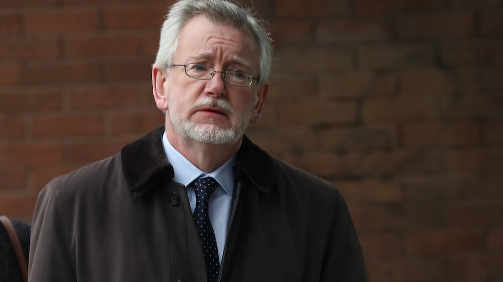 Suspended solicitor Declan O Callaghan from  Ballaghaderreen, Co Roscommon, at the High Court on Friday.  Photograph: Collins Courts