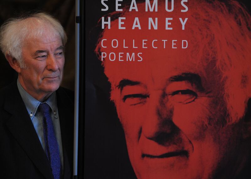 Poet Seamus Heaney pictured in IMMA during celebrations of his 70th Birthday today 13 April 2009.Photograph: Aidan Crawley
