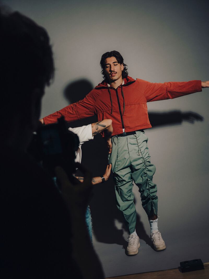 Héctor Bellerín said sustainability is an important part of the clothing line Bellerín is developing. Photograph: Salva López/The New York Times