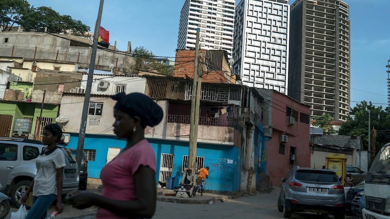 High rise apartments in Luanda, the capital of Angola. Money flowing into Portugal is coming from its former colony. Photograph: Joao Silva/New York Times