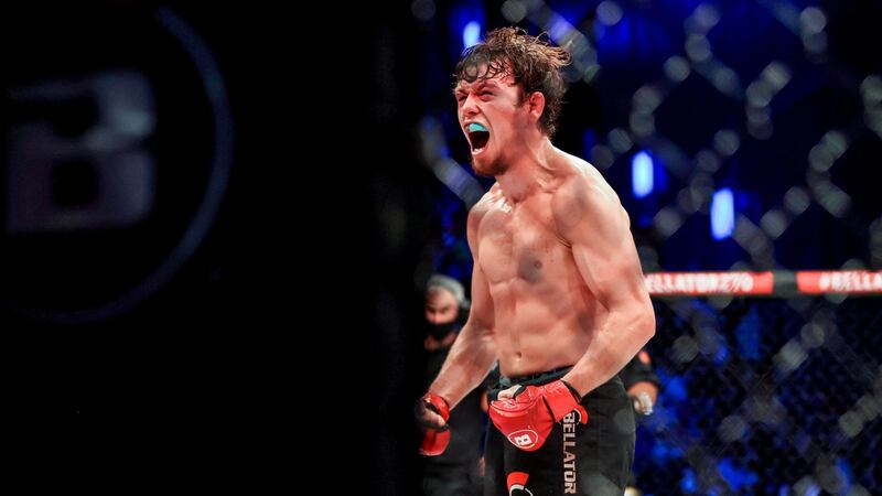 Ciarán Clarke celebrates his victory. Photo: Bryan Keane/Inpho