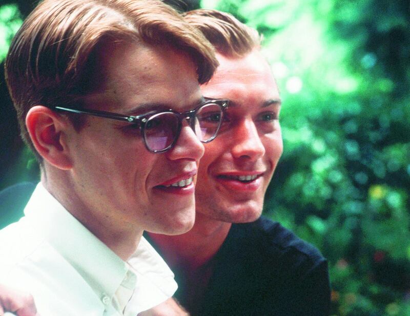 Naturally charming: Jude Law with Matt Damon in The Talented Mr Ripley. Photograph: Paramount/Miramax