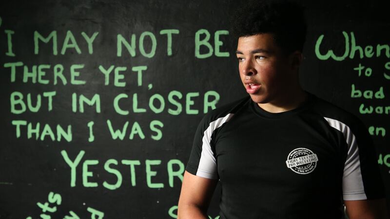 Justin Anene, aka Justin Daniels, has wrestled professionally since he was 14. Photograph: Nick Bradshaw