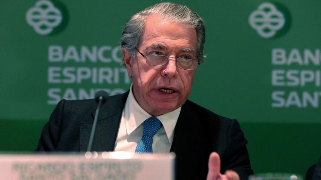 Portuguese Bank Espirito Santo’s then chief executive Ricardo Salgado. Photograph: Jose Manuel Ribeiro/Reuters