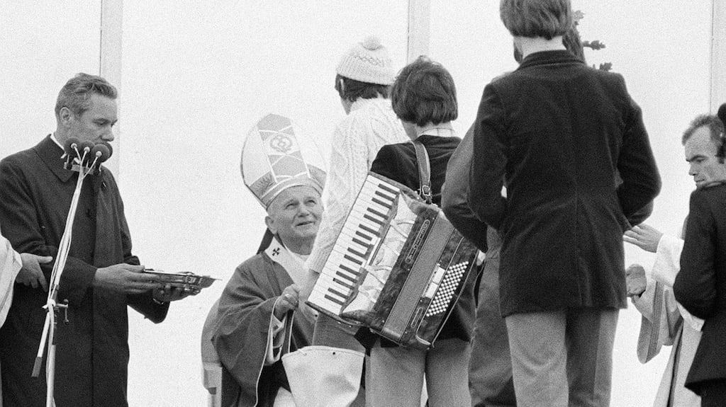 Pope John Paul II in Ballybrit in 1979