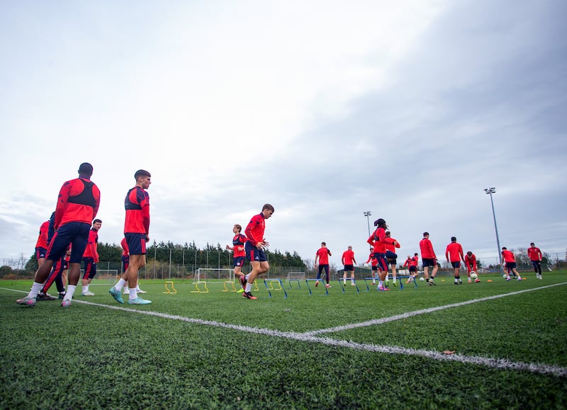 A view of Shelbourne training. Photograph: Dan Clohessy/Inpho