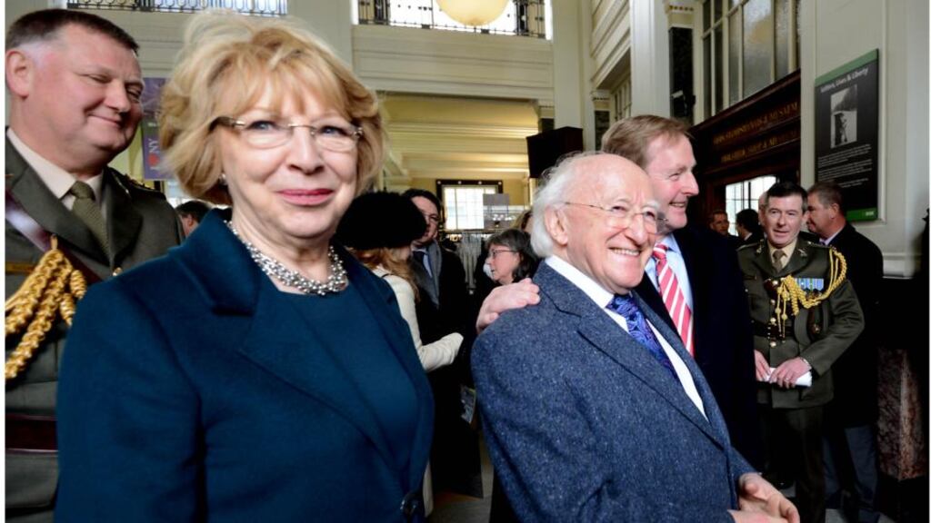 President Michael D Higgins and his wife Sabina will attend state banquet with Taoiseach Enda Kenny and prime minister David Cameron