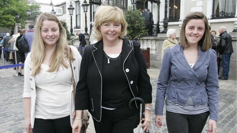 Full circle: Sen Mary Moran with her daughters Sadhbh (left) and Deirbhile. Photograph: Dara Mac Dónaill