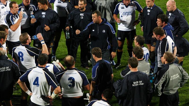 Michael Cheika in 2006 as Leinster head coach. Photograph: Billy Stickland/Inpho