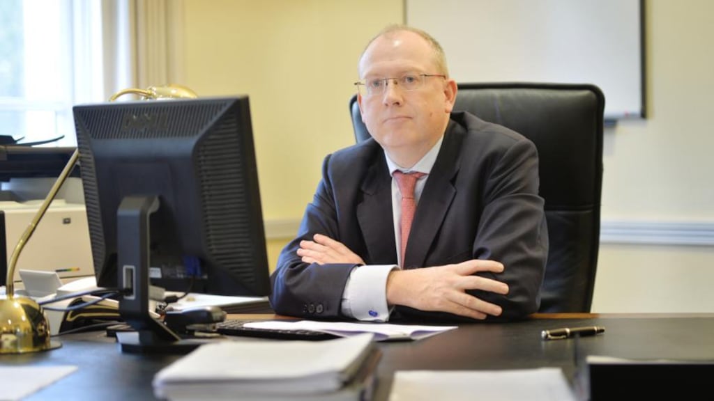 Jeremy Masding, PTSB group chief executive:  will tell  Oireachtas committee 
that 
there has been significant interest in PTSB’s profitable growth potential.  Photograph: Alan Betson/The Irish Times