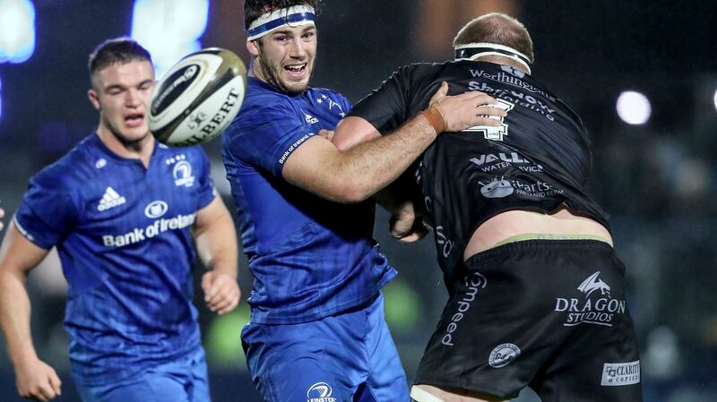 Caelan Doris: Fast-tracked into the senior squad last season, the Ballina native has grown as a player while the front-liners were in Japan. Looks destined for a big future in blue. Photograph: Dan Sheridan/Inpho
