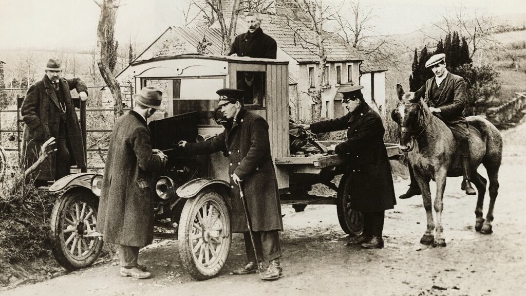 A Ford truck returning from the North is stopped and searched at the Border by Free State customs officers in an effort to prevent smuggling. Photograph: George Rinhart/Corbis via Getty Images