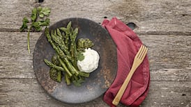 Asparagus, ricotta, chermoula