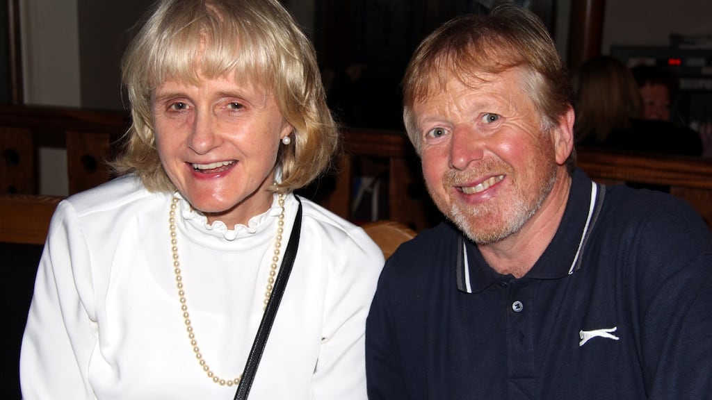 Dr Margaret Bolster and actor Concubhar Lucey who plays Prof Pearson.