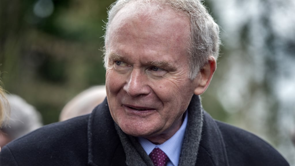 Martin McGuinness: Sinn Féin has two strong candidates in Elisha McCallion and Raymond McCartney, but neither can match the enigmatic qualities of their party colleague. Photograph: Brenda Fitzsimons