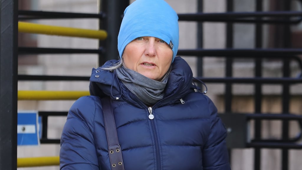 Carol Hayes, of Clonakilty, Co Cork, a daughter of the late Olive Sheeran, pictured leaving court. Photograph: Collins Courts