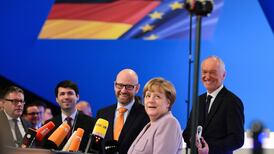 Angela Merkel seeks pre-election boost from CDU