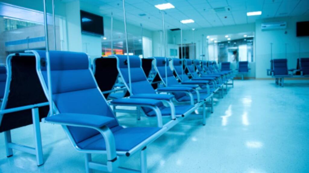 I can tell that the room has one purpose – people come in here to unravel, loudly or quietly, after a terminal diagnosis